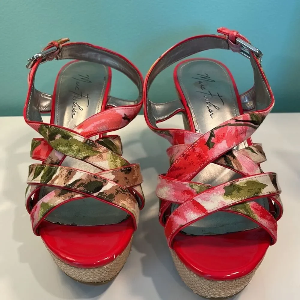 Marc Fisher 4” Espadrilles MFGLEENA Size 7.5
